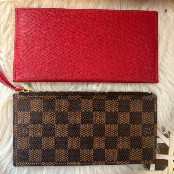 LOUIS VUITTON Felicie in Damier Ebene with box, dust bag, zip pouch, card holder - Picture 4 of 17